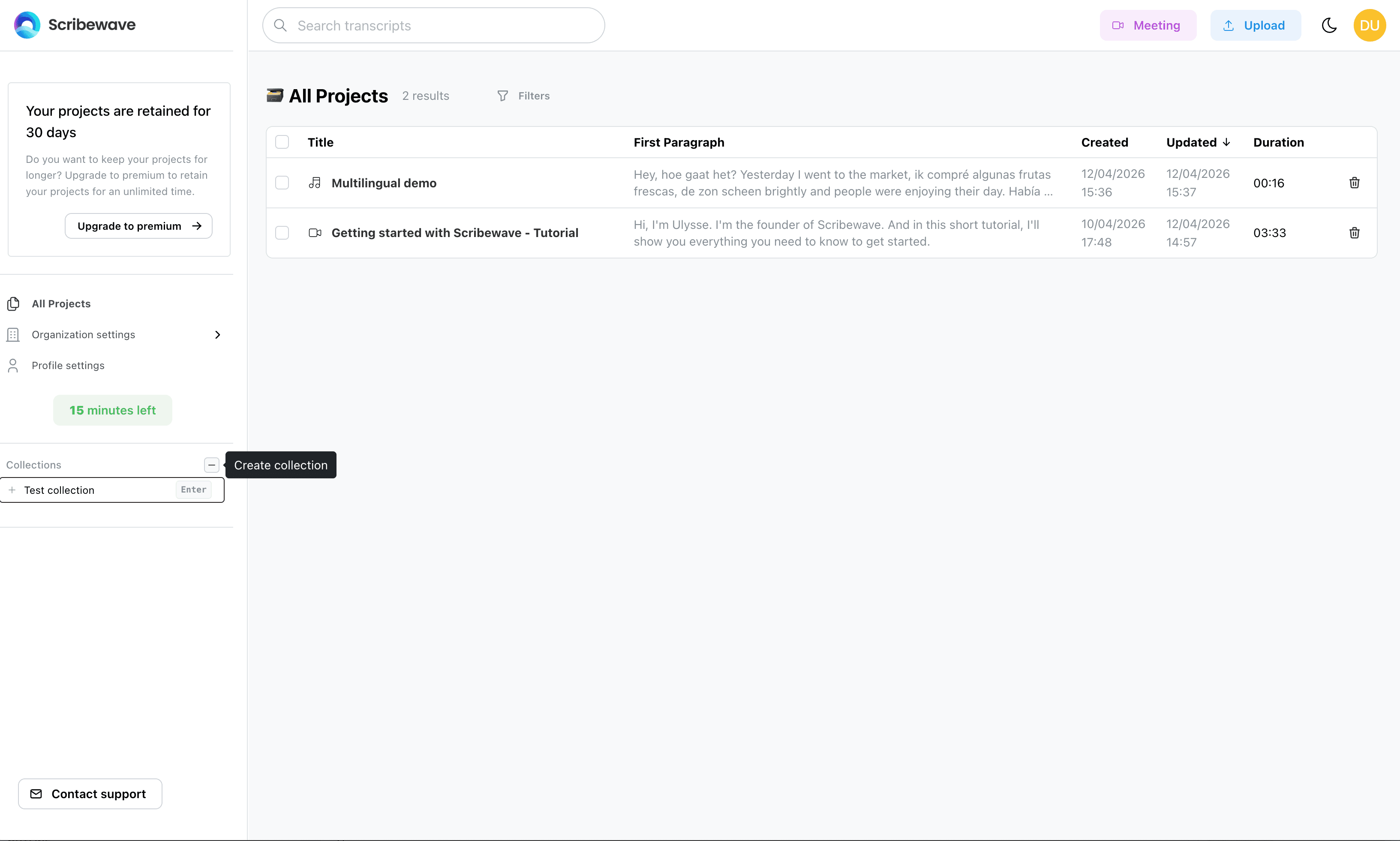 Create and manage collections