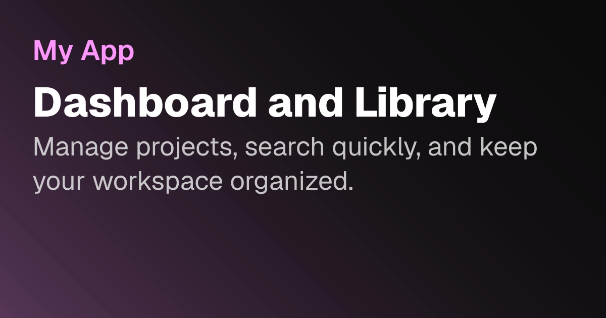 Dashboard and Library | Scribewave Docs